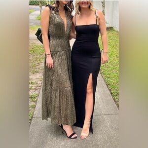 NBD Eileen Gown with slit in black size M